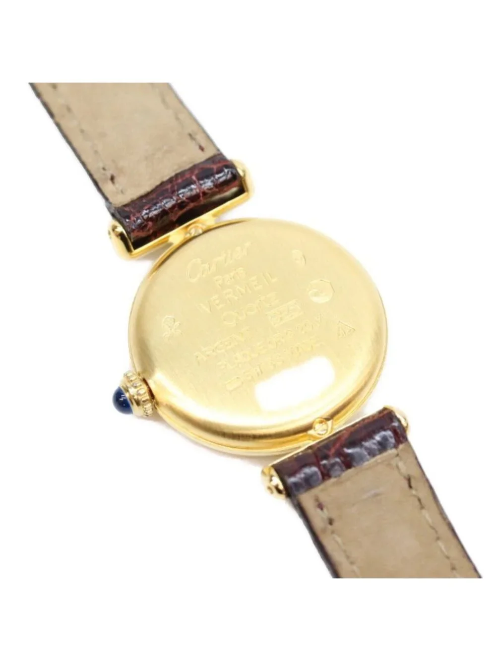 Cartier Must Colisee SM Vermeil Ivory Roman Dial Watch
